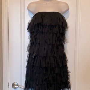 Ann Taylor black frill dress